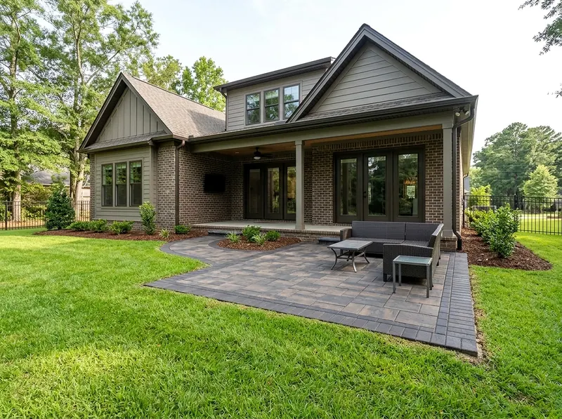 200 sq ft Charcoal Pavers Modern pavers & patio