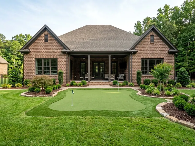 300 sq ft Charcoal Putting green Traditional putting green