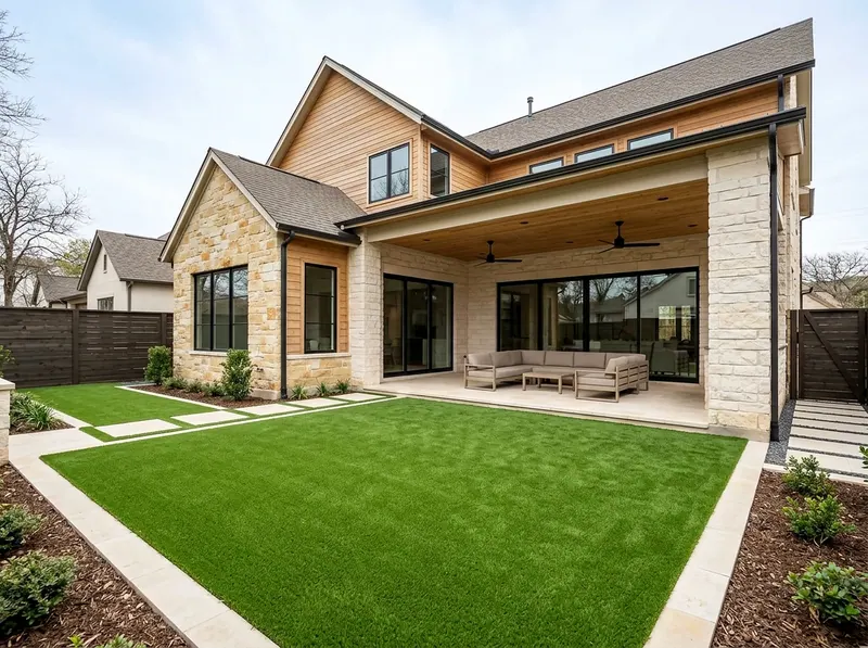 300 sq ft Limestone Lawn turf Modern turf