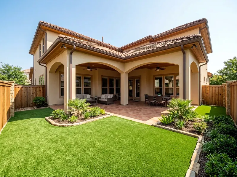 1000 sq ft Natural cedar Pet turf Mediterranean turf
