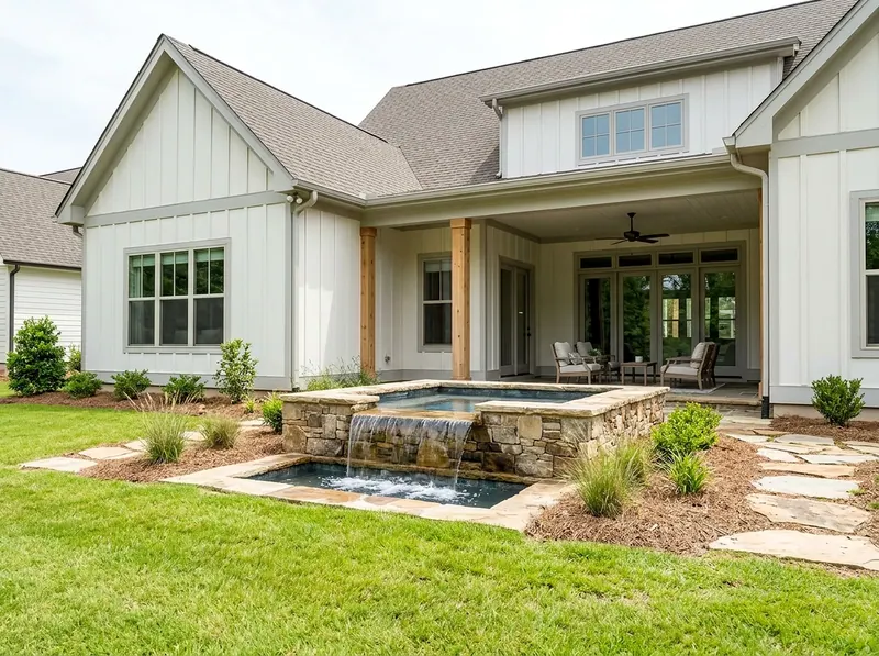 Standard White Waterfall Modern Farmhouse water feature